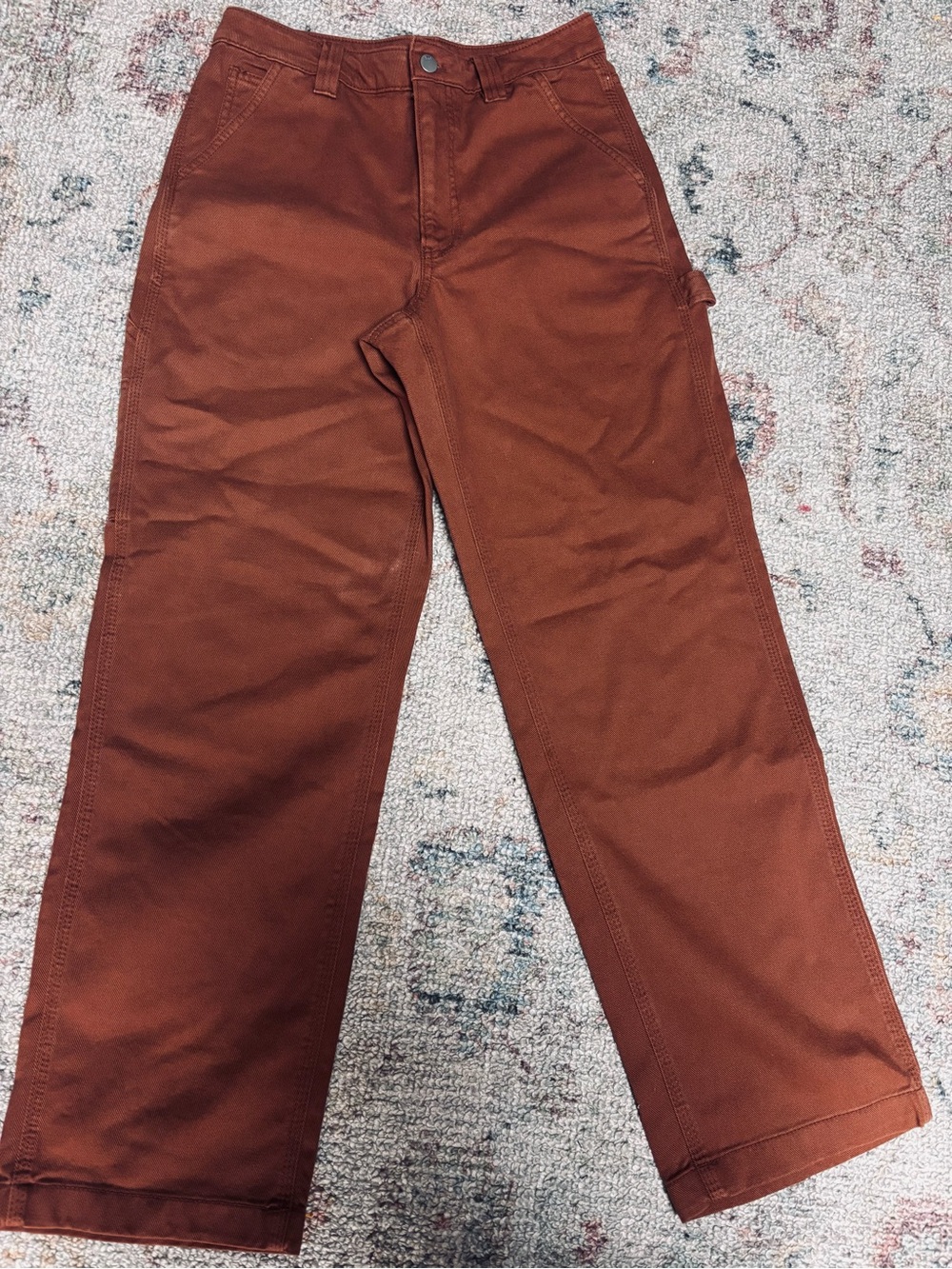 TNA Women's Rust Brown Straight-Leg Pants